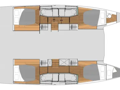 Catamaran hire in Cagliari - Fountaine Pajot Elba 45