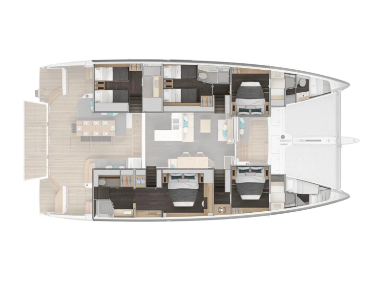 Lagoon Lagoon 60 charter bareboat or skippered in  Bas du Fort
