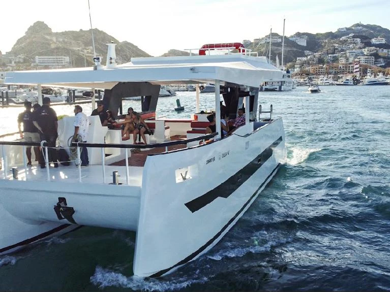 Hire Catamaran Custom Made with a boat licence