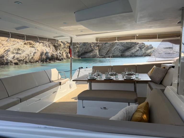 Fountaine Pajot Aura 51 charter bareboat or skippered in  Alimos