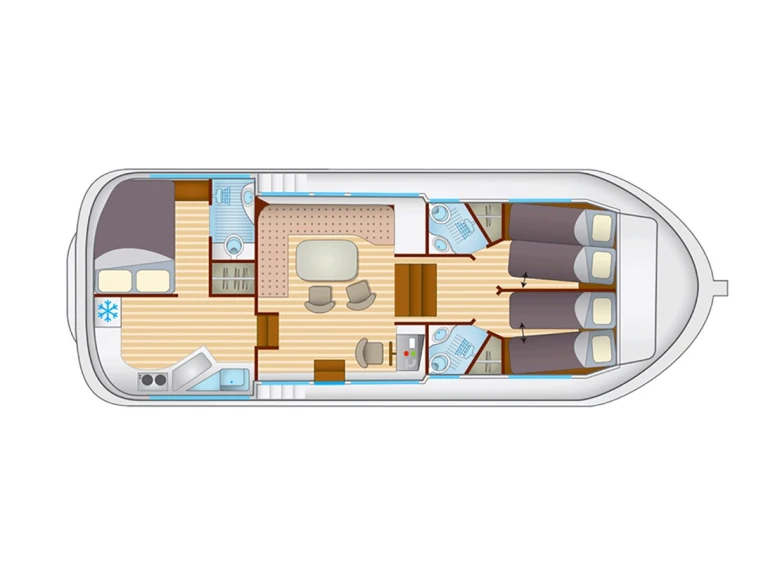 Hire Canal boat Pénichette with a boat licence
