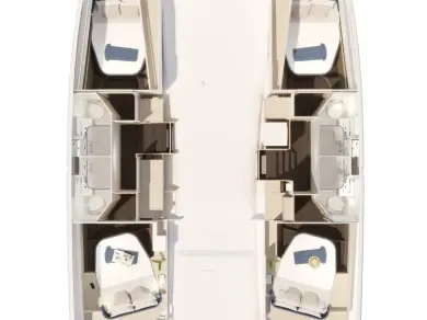 Fountaine Pajot Fountaine Pajot FP 44 Quatuor - 4 + 2 cab. charter bareboat or skippered in  Gouvia