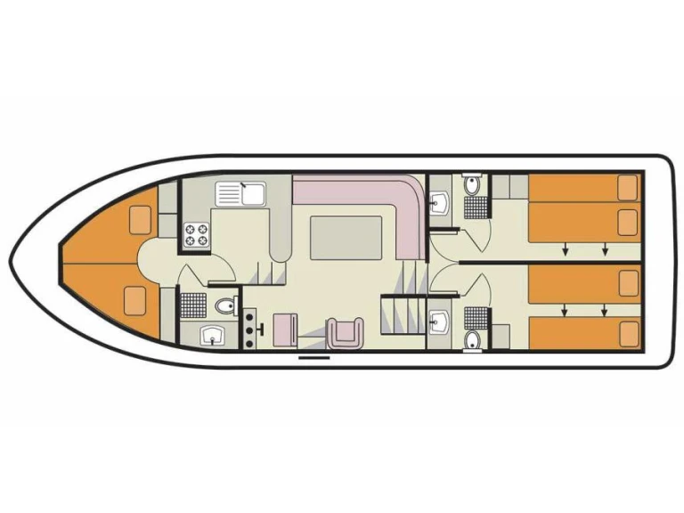 Hire Motorboat with or without skipper Le Boat Migennes