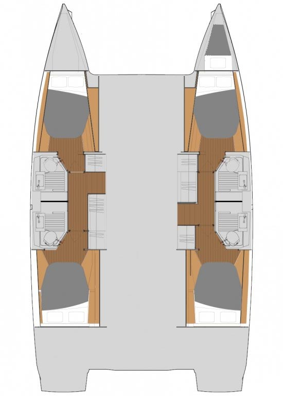 Catamaran hire in Trogir - Fountaine Pajot Astrea 42