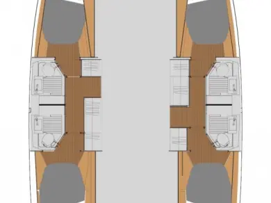 Catamaran hire in Trogir - Fountaine Pajot Astrea 42