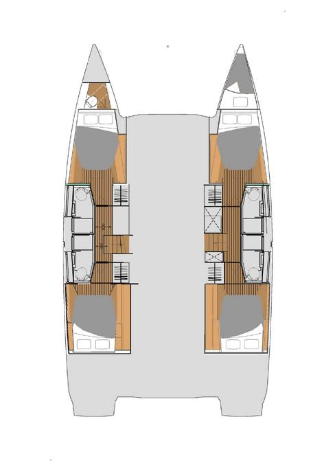 Catamaran hire in Trogir - Fountaine Pajot Elba 45