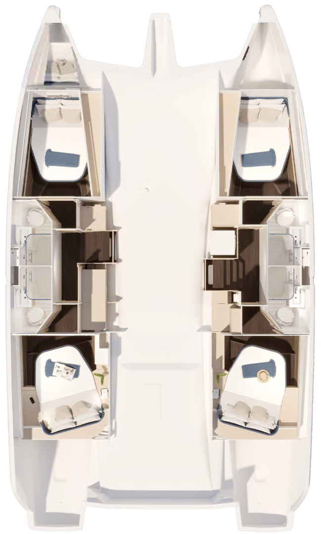 Yacht charter Trogir - Fountaine Pajot Fountaine Pajot FP 44 Quatuor - 4 cab. on SamBoat