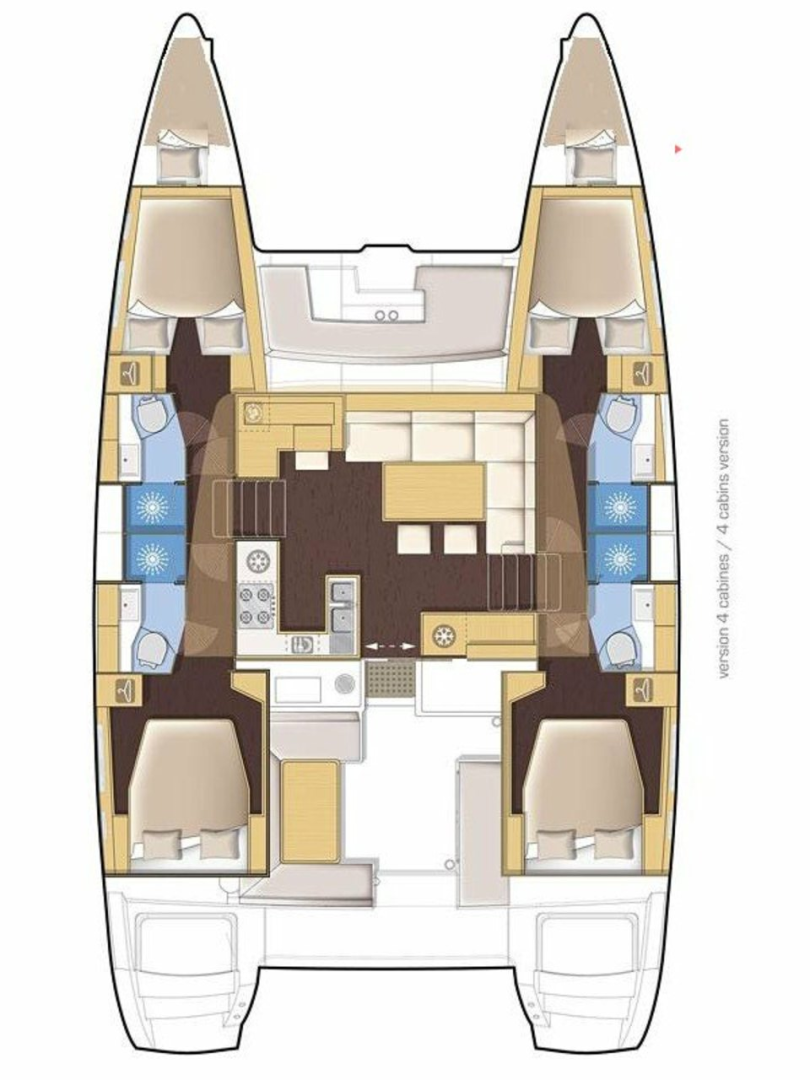Hire Catamaran Lagoon with a boat licence