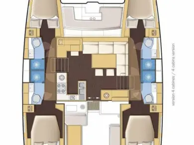 Hire Catamaran Lagoon with a boat licence