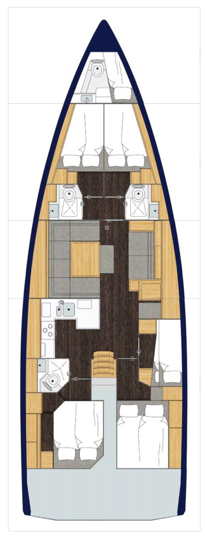 Yacht hire Kaštela cheap Cruiser 50