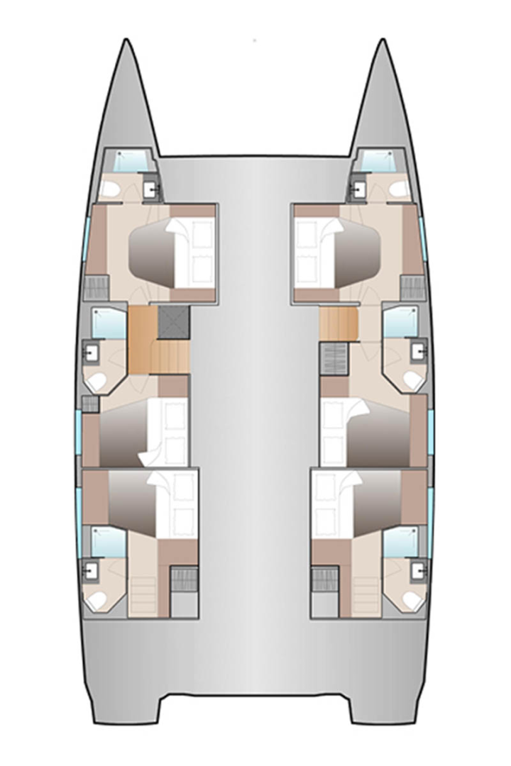 Hire Catamaran Fountaine Pajot with a boat licence
