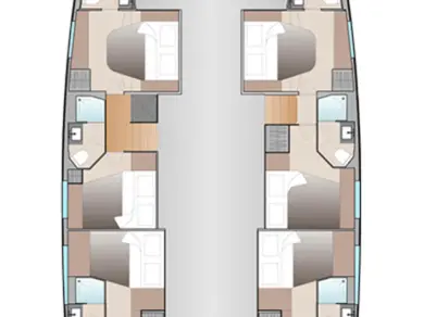 Hire Catamaran Fountaine Pajot with a boat licence