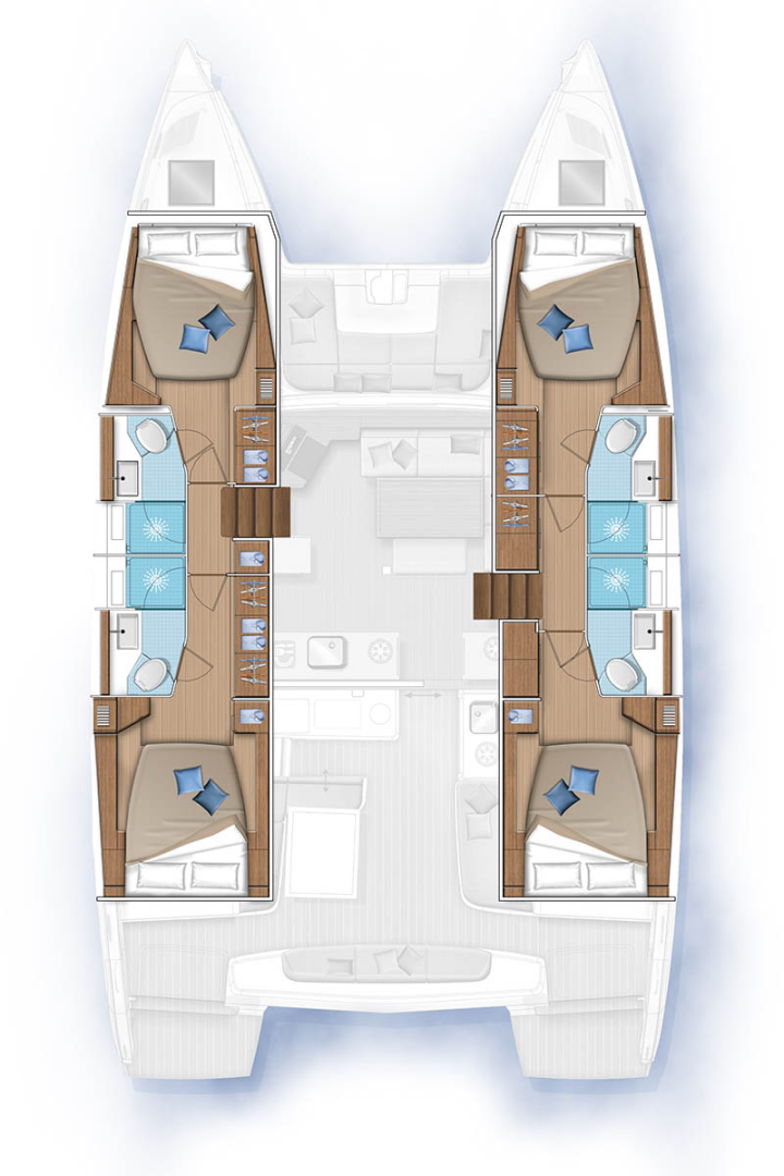 Lagoon Lagoon 46 charter bareboat or skippered in  Road Town