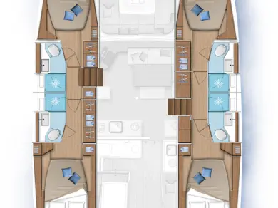 Lagoon Lagoon 46 charter bareboat or skippered in  Road Town