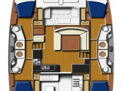 Hire a Leopard Catamarans / Robertson & Caine Leopard 48 - 4 + 1 cab. Lefkáda
