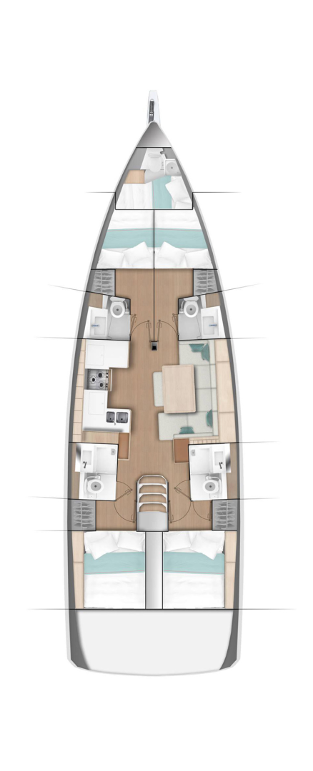 Yacht hire Gouvia cheap Sun Odyssey 490