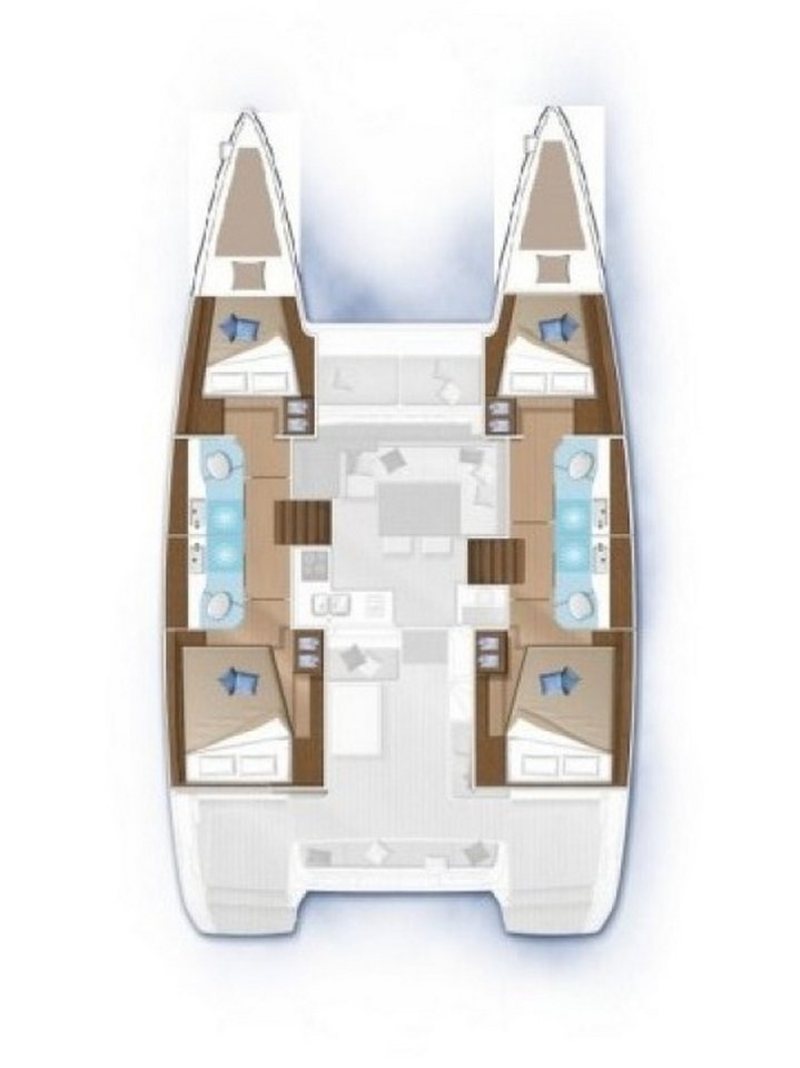 Yacht hire Kaštela cheap Lagoon 40