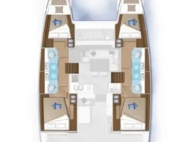 Yacht hire Kaštela cheap Lagoon 40
