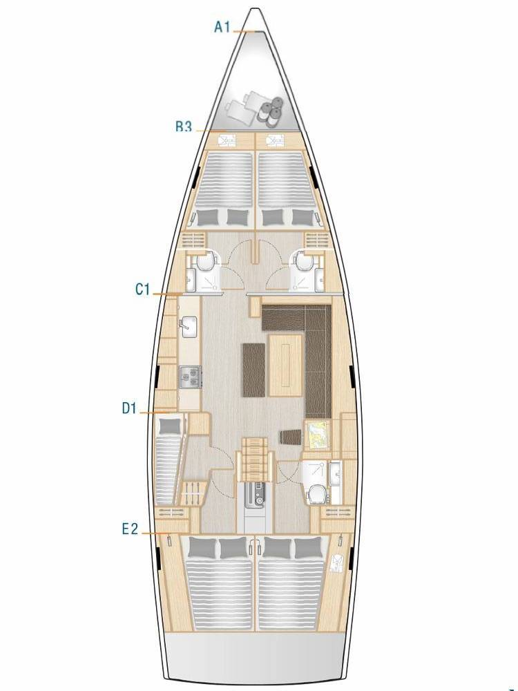 Sailboat hire in Seget Donji - Hanse Hanse 508