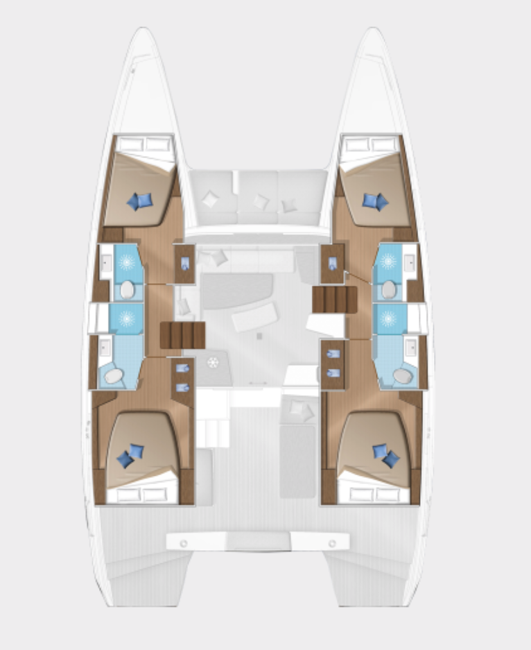 Hire Catamaran with or without skipper Lagoon Lávrio