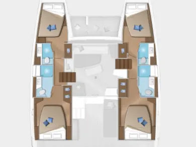 Hire Catamaran with or without skipper Lagoon Lávrio