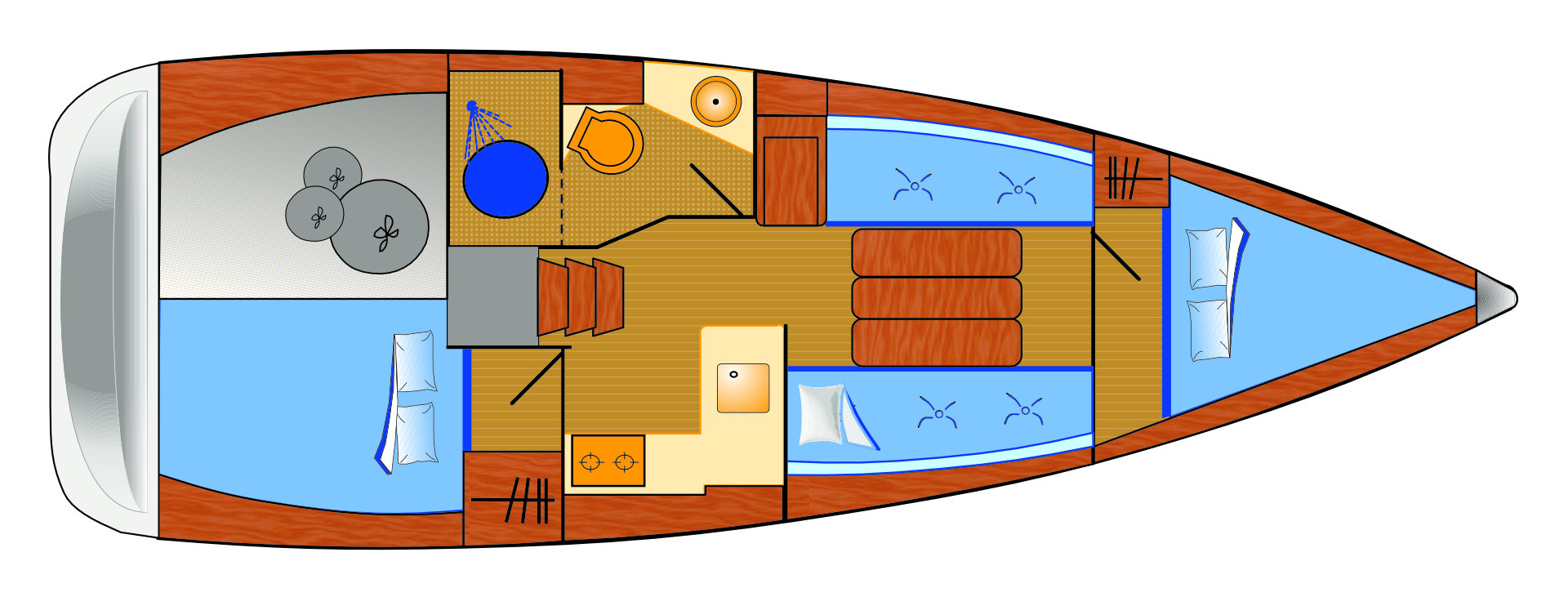 Charter a Jeanneau Sun Odyssey 349 in Biograd na Moru on Samboat