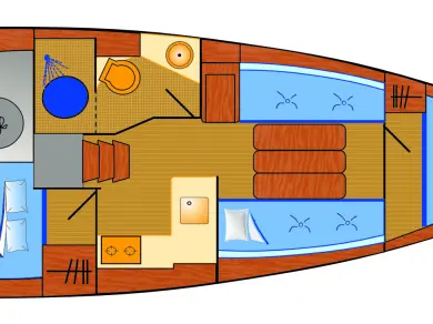 Charter a Jeanneau Sun Odyssey 349 in Biograd na Moru on Samboat