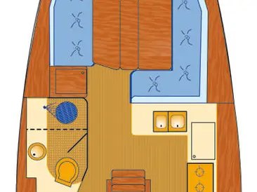 Hire Sailboat Jeanneau with a boat licence