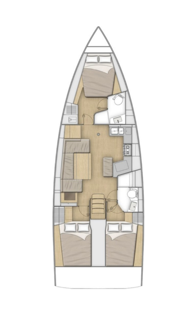 Sailboat hire in Split - Bénéteau Oceanis 40.1