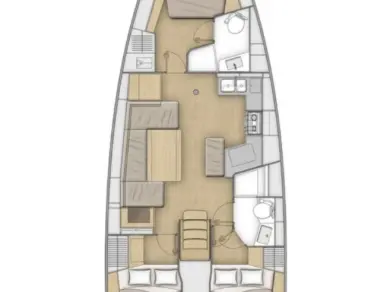 Sailboat hire in Split - Bénéteau Oceanis 40.1