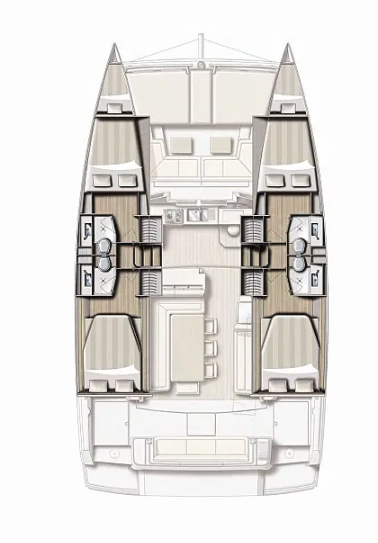 Bali Bali 4.1 charter bareboat or skippered in  Ávdira