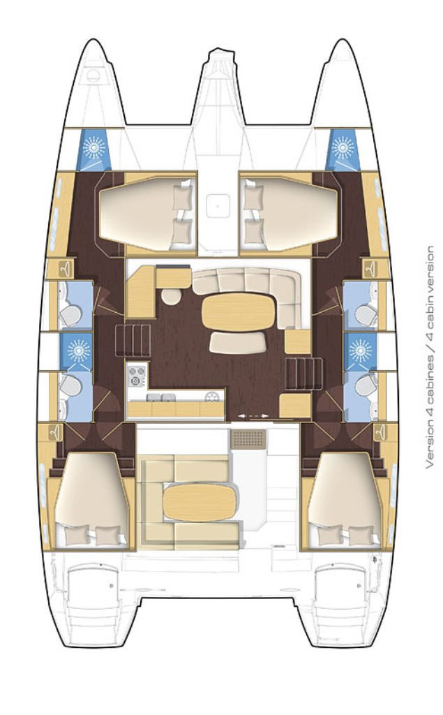 Hire Catamaran Lagoon with a boat licence