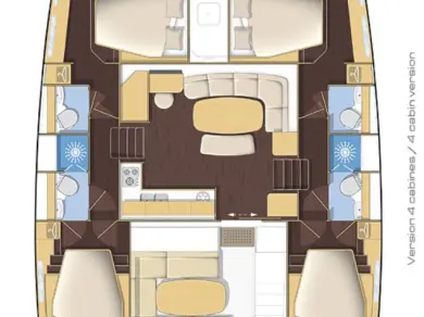 Hire Catamaran Lagoon with a boat licence