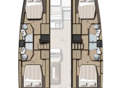 Catamaran hire in Šibenik - Bali Bali 4.4