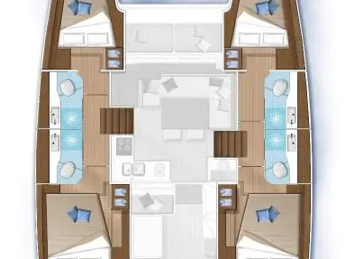 Hire Catamaran Lagoon with a boat licence