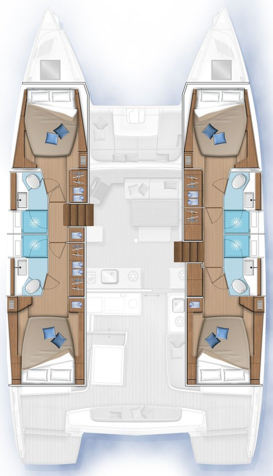 Catamaran to hire Lefkáda at the best price