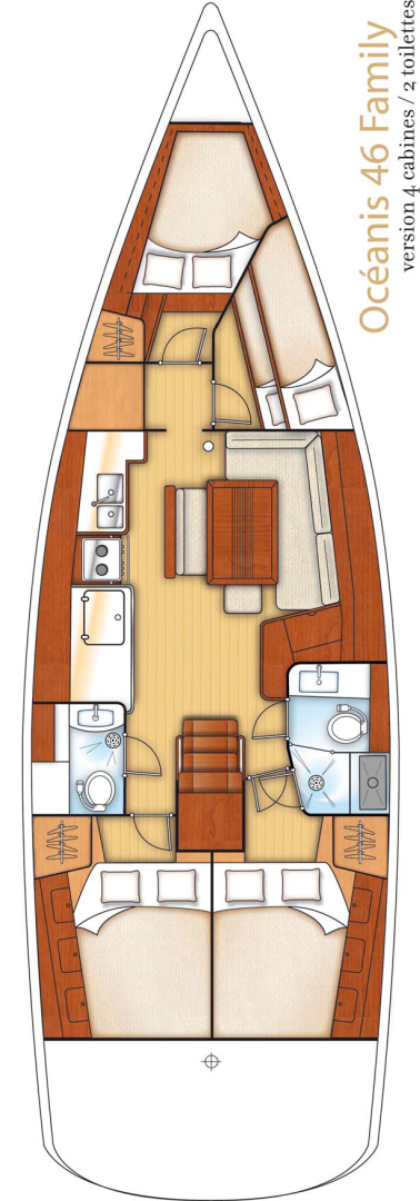 Yacht hire Bari cheap Oceanis 46