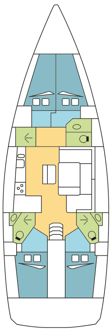 Bavaria Cruiser 46 charter bareboat or skippered in  Zaton