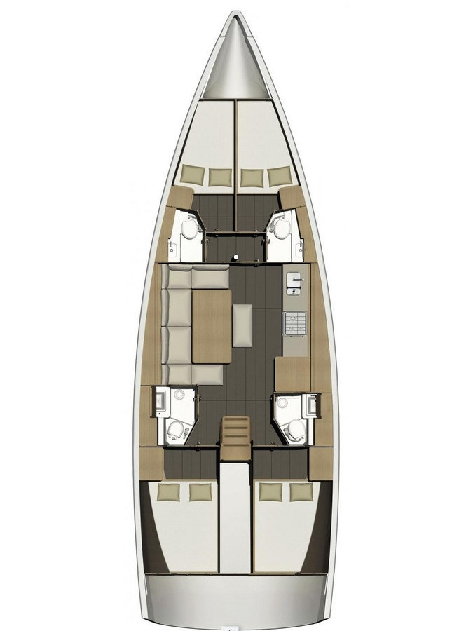 Sailboat hire in Seget Donji - Dufour Dufour 460 Grand Large
