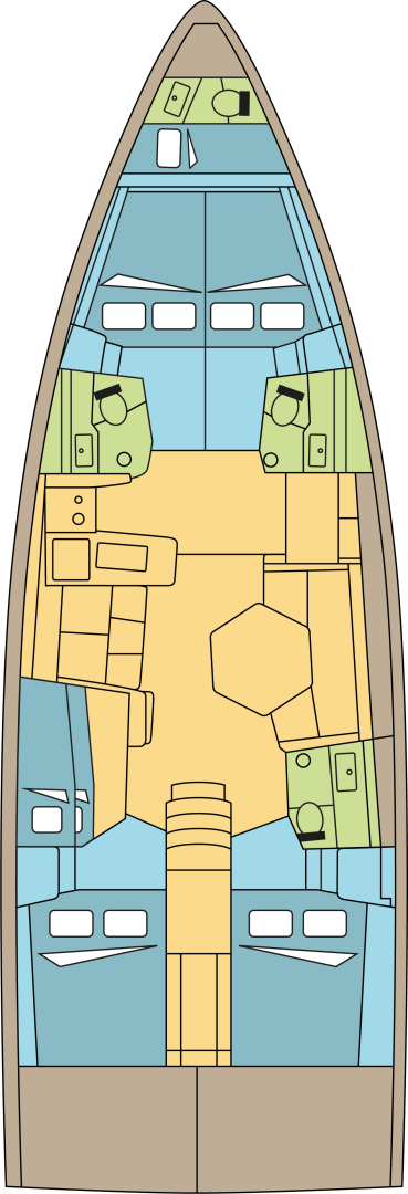 Sailboat hire in Seget Donji - Dufour Dufour 48