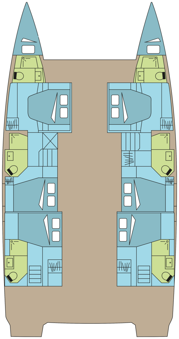 Hire Catamaran with or without skipper Fountaine Pajot Pozzuoli