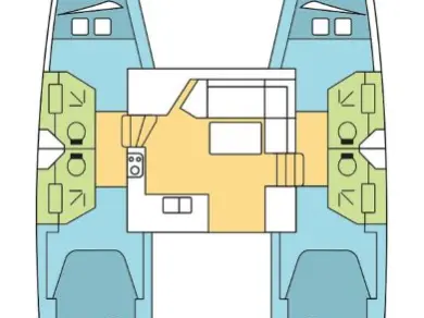 Hire Catamaran Fountaine Pajot with a boat licence