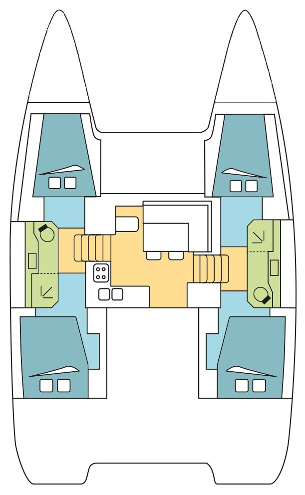 Hire Catamaran Lagoon with a boat licence