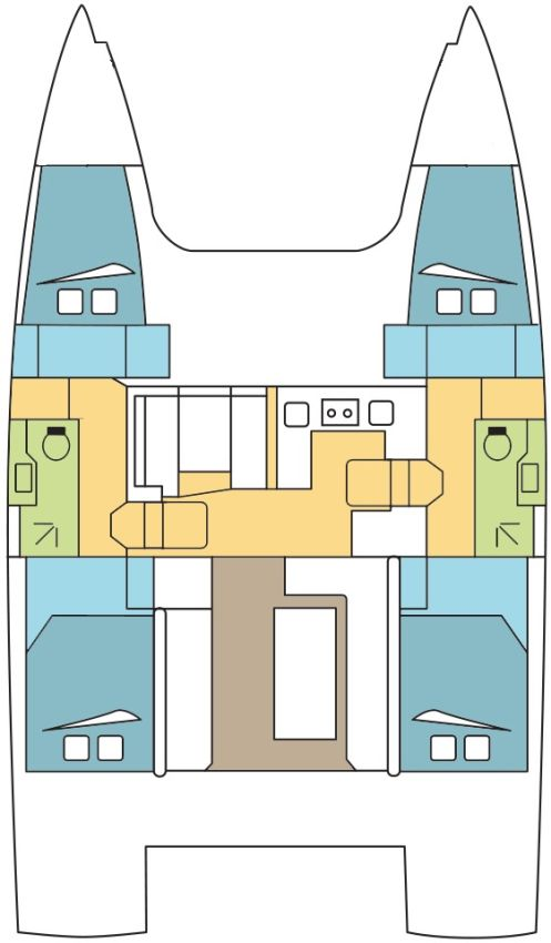 Yacht hire Airlie Beach cheap Nautitech 40