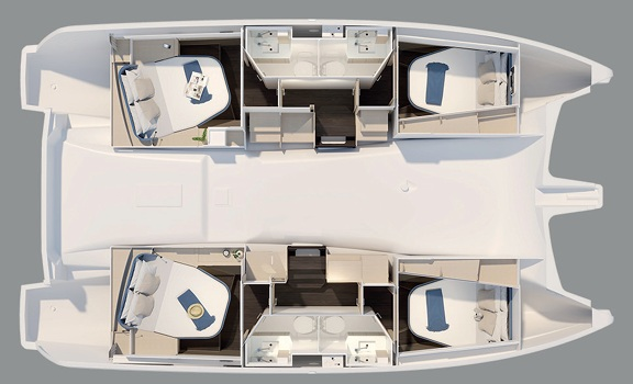 Catamaran hire in Kos - Fountaine Pajot Fountaine Pajot FP 41 Quatuor 3