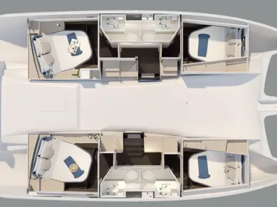 Catamaran hire in Kos - Fountaine Pajot Fountaine Pajot FP 41 Quatuor 3