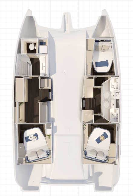 Hire Catamaran with or without skipper Fountaine Pajot Frenchtown