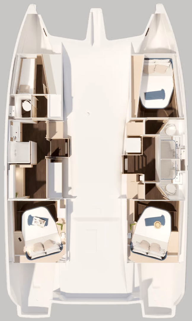 Fountaine Pajot Fountaine Pajot FP 44 Maestro - 3 cab. charter bareboat or skippered in  Frenchtown