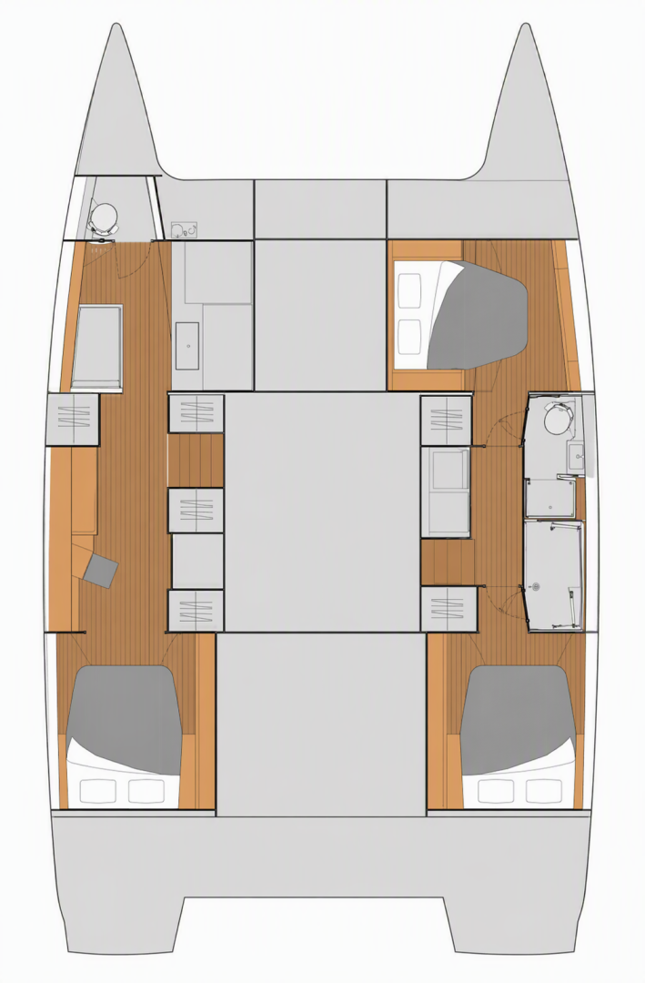 Hire Catamaran Fountaine Pajot with a boat licence