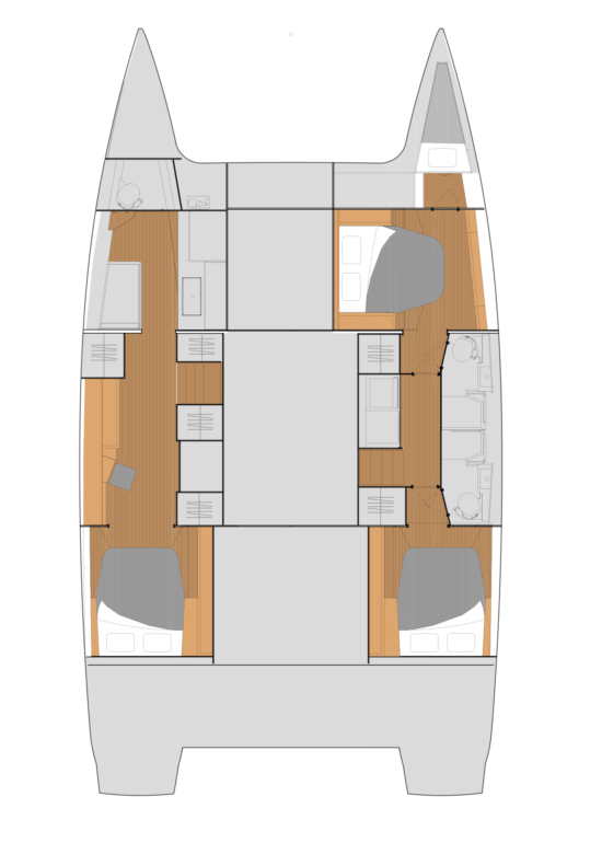 Hire Catamaran Fountaine Pajot with a boat licence